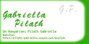 gabriella pilath business card